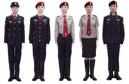 2011式新款保安服款式图