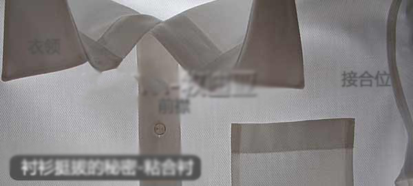 定制衬衫使用内衬拆解图示
