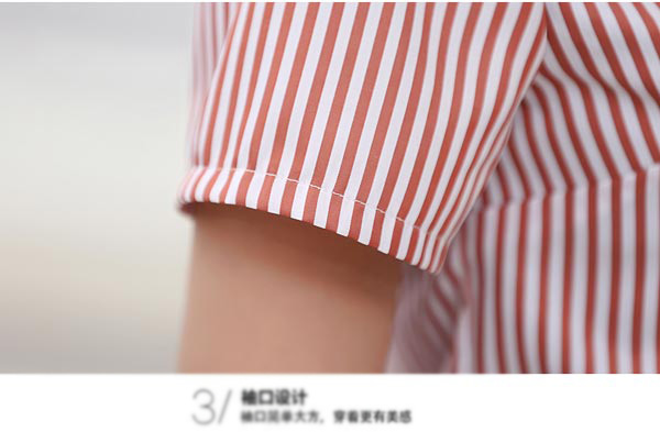 餐厅服务员工作服定制款式袖口细节展示图