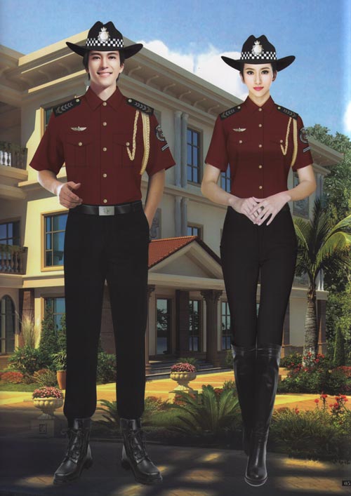 时尚夏季短袖保安服定制款式图片