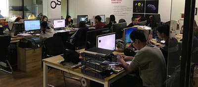 深圳龙华工衣订做厂家牧迪亚公司办公室